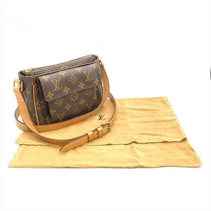 Louis Vuitton Viva Cité PM Shoulder Bag Monogram Canvas M51165 Brown Gold