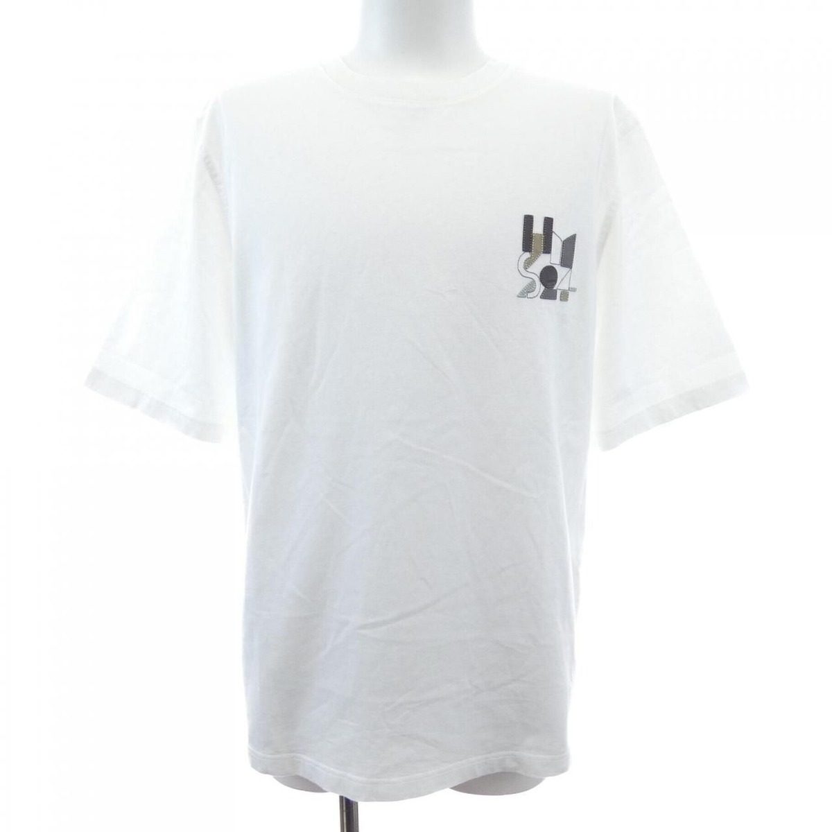 Hermes Mini Leather Patch Jeu D'adress T-Shirt