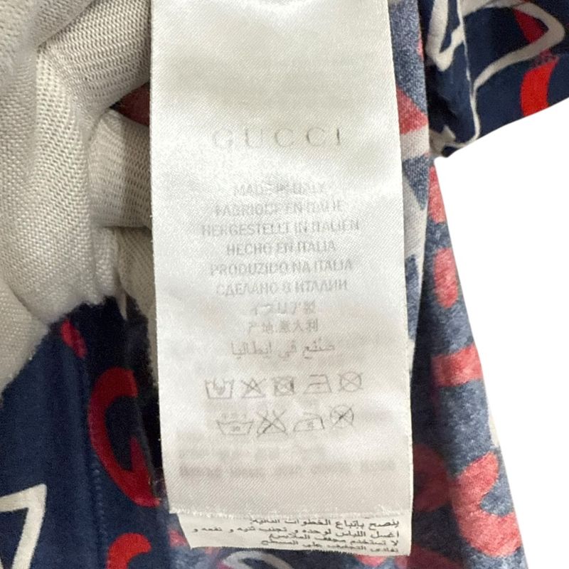 Good Gucci Michele Period All Over Pattern Short Sleeves Ghost T-Shirt Cut and