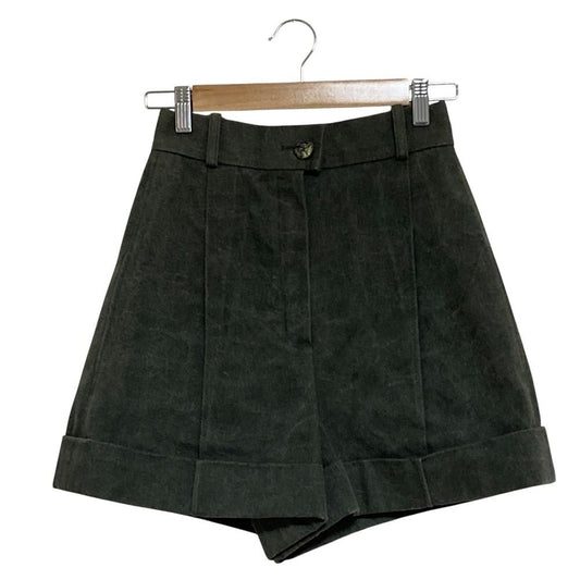 Chanel Canvas Shorts 34 Khaki