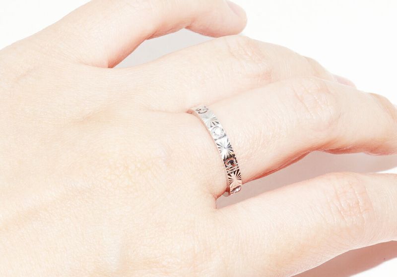 Gucci 18K White Gold Diamond 1P (0034ct) Icon Heart Ring Width 3mm (012in)