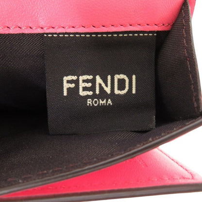 Fendi Baguette Micro Trifold Wallet 8m0395 Leather Pink 1780 Fendi