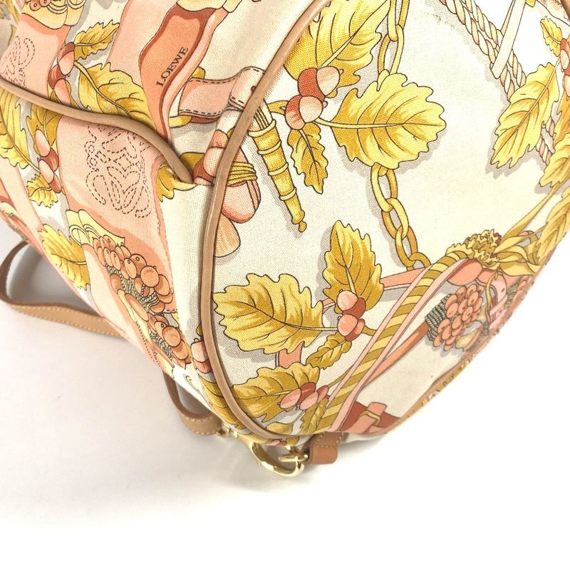 Loewe Shoulder Bag All Over Canvas Orange