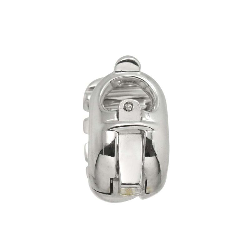 Tiffany & Co Tiffany & Co Woven Mesh Earring 18K WG White Togo Old 750 One Ear