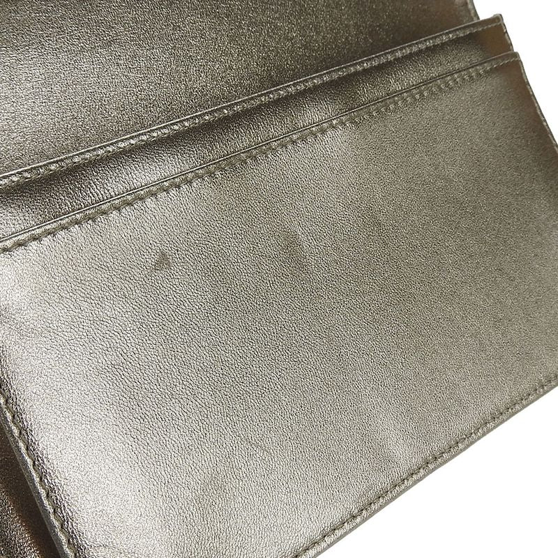 Chanel Long Wallet New Travel Line Leather Gold - Fold 11 Ladies Women Chanel