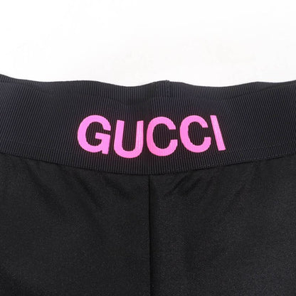Gucci 22SS 688421 Logo Design Biker Shorts Leggings Half Pants Black S Made In