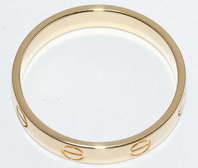 Cartier Ring 18K Yellow Gold Love Ring Small Model Love Wedding Ring Mini Love