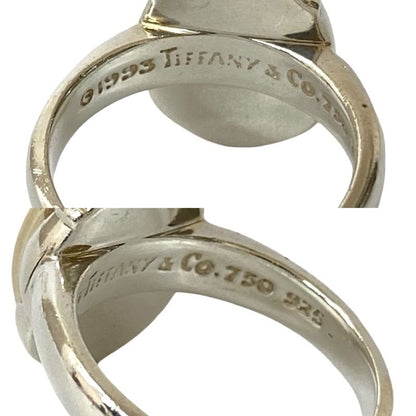 Tiffany & Co Vintage Scarab Ring Silver 925 18K Gold No 11