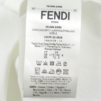 Fendi 2022 Fs1086 100% Cotton FF Logo Hardware Multi Pocket Long Sleeve Long