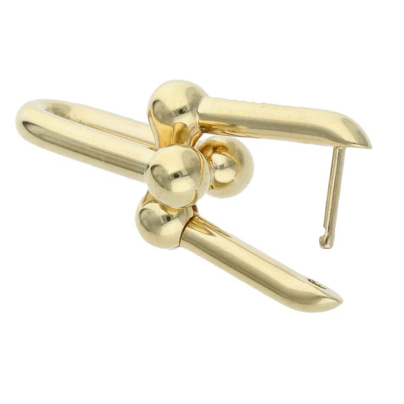 Tiffany & Co Hardwear Hardware 18K Yellow Gold Medium Earrings Men's