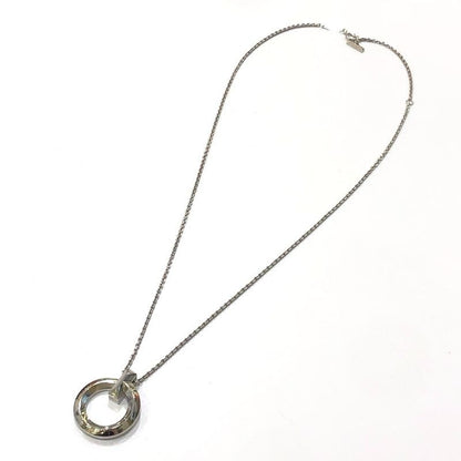 Tiffany & Co Necklace T One Circle Pendant AU 750 Silver
