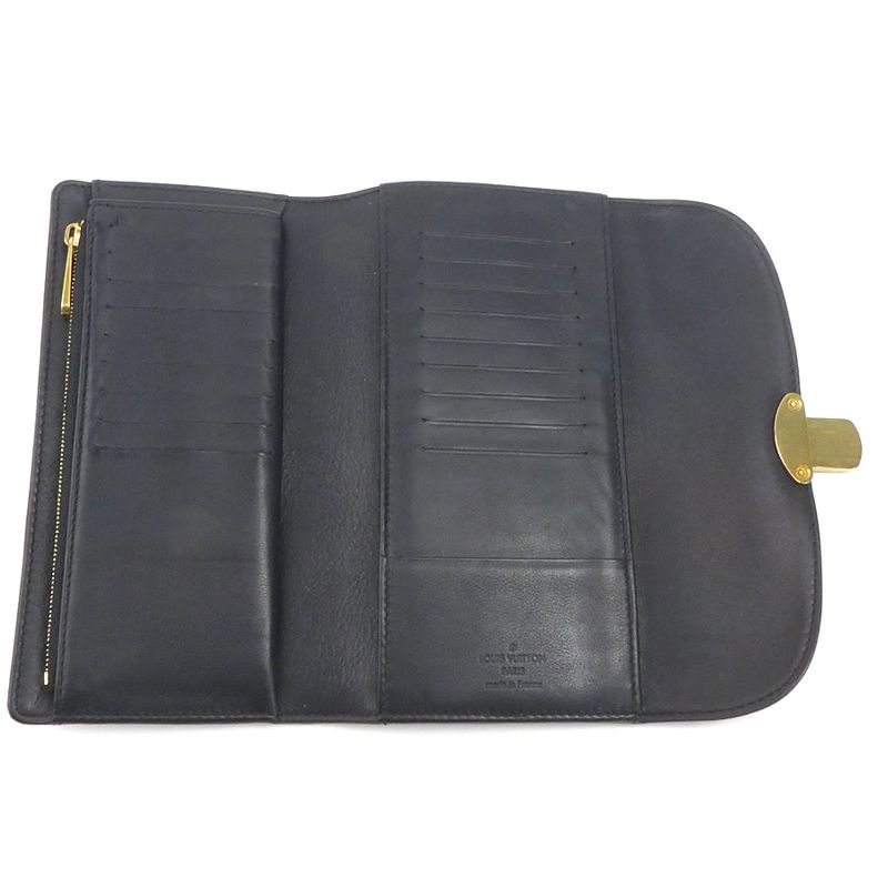 Louis Vuitton Long Fold Wallet Portefeuille Amelia M95549