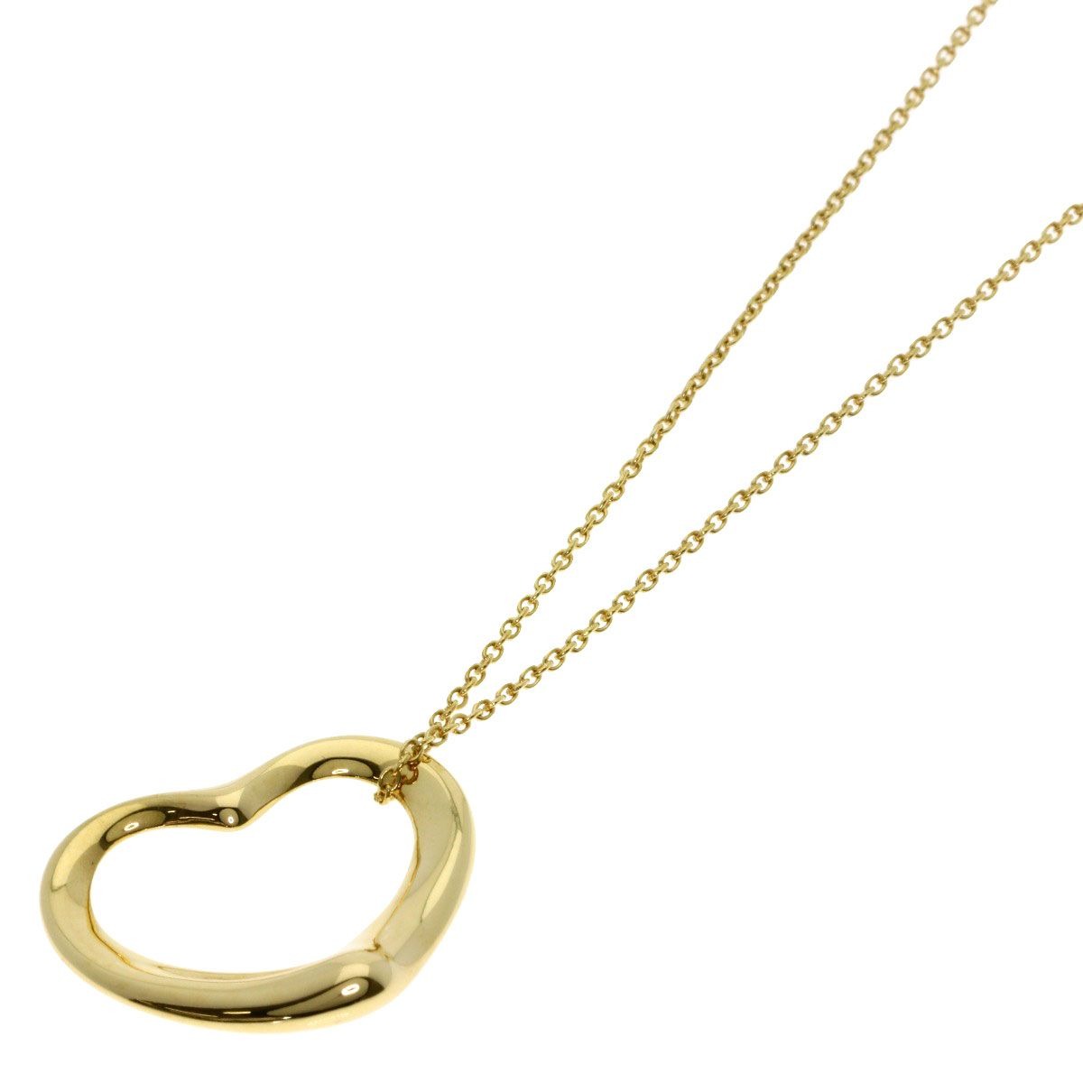 Tiffany & Co. Open Heart Necklace 18K Yellow Gold