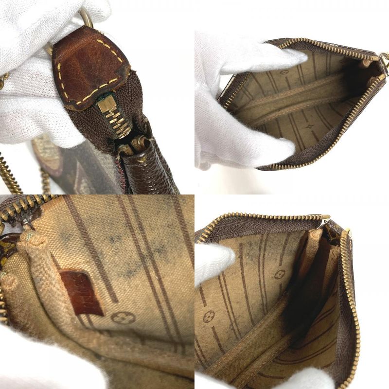 Louis Vuitton Shoulder Bag Mini Pochette Accessoire M95804 Monogram Canvas Brown