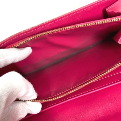 Louis Vuitton Long Wallet Portefeuille Sarah M93633 Monogram Vernis Canvas Rose