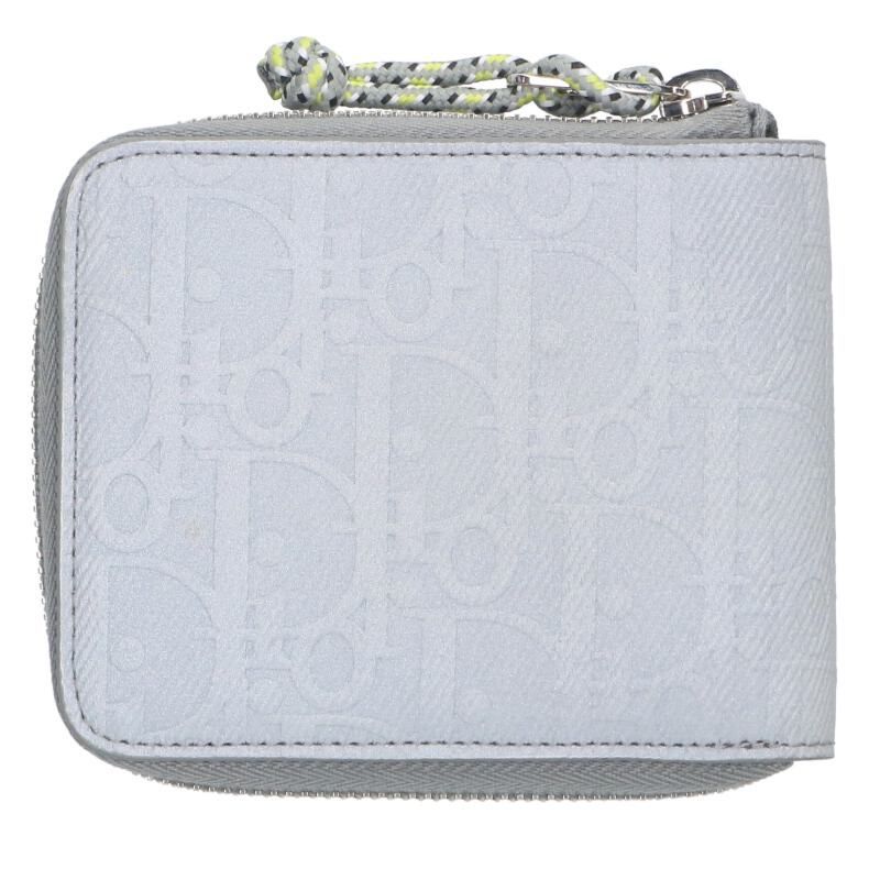 Dior 2esbc092lhr_h283 Oblique Reflector Nylon Zip Wallet Men