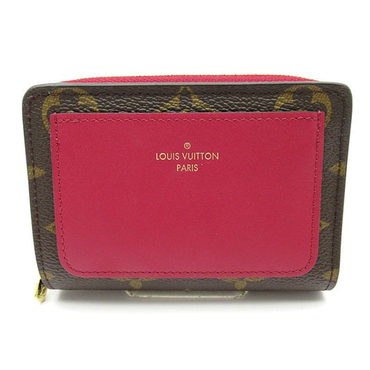 Louis Vuitton Portefeuille Roux M82377 Monogram Women's Fuchsia