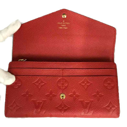 Louis Vuitton Portefeuille Sarah Monogram Empreinte M61181 Red