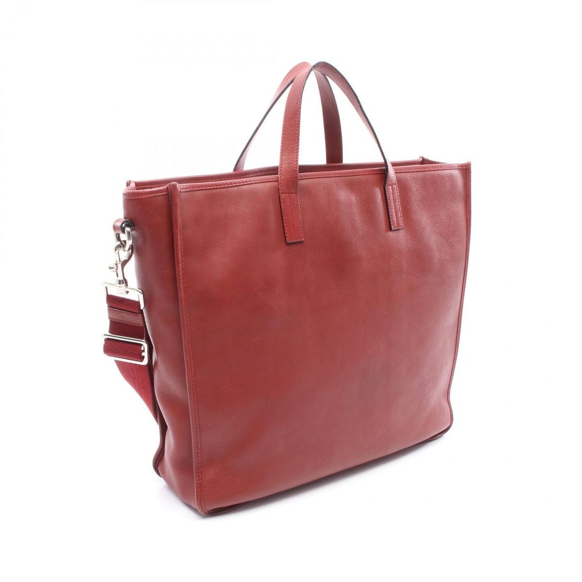 Loewe Tote Anagram 2-Way Red Leather Shoulder — view 2
