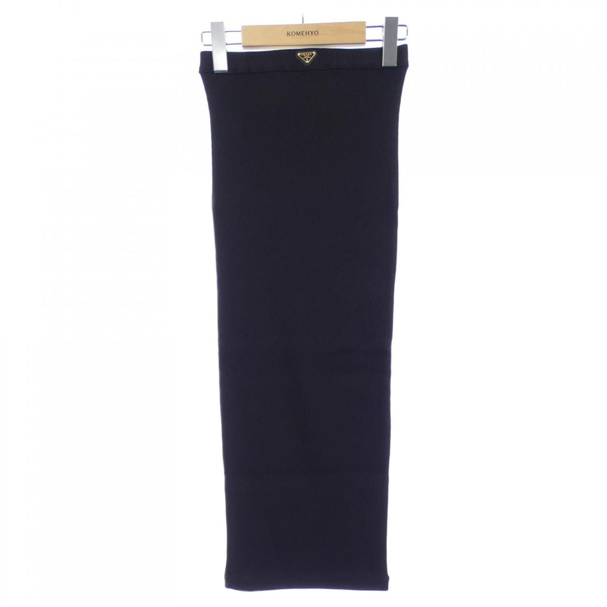 Prada Triangle Logo Skirt Black Translucency