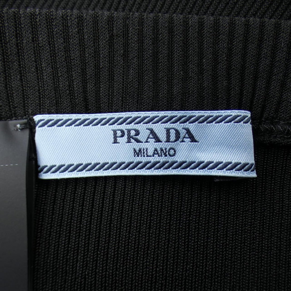 Prada Triangle Logo Skirt Black Translucency — view 4