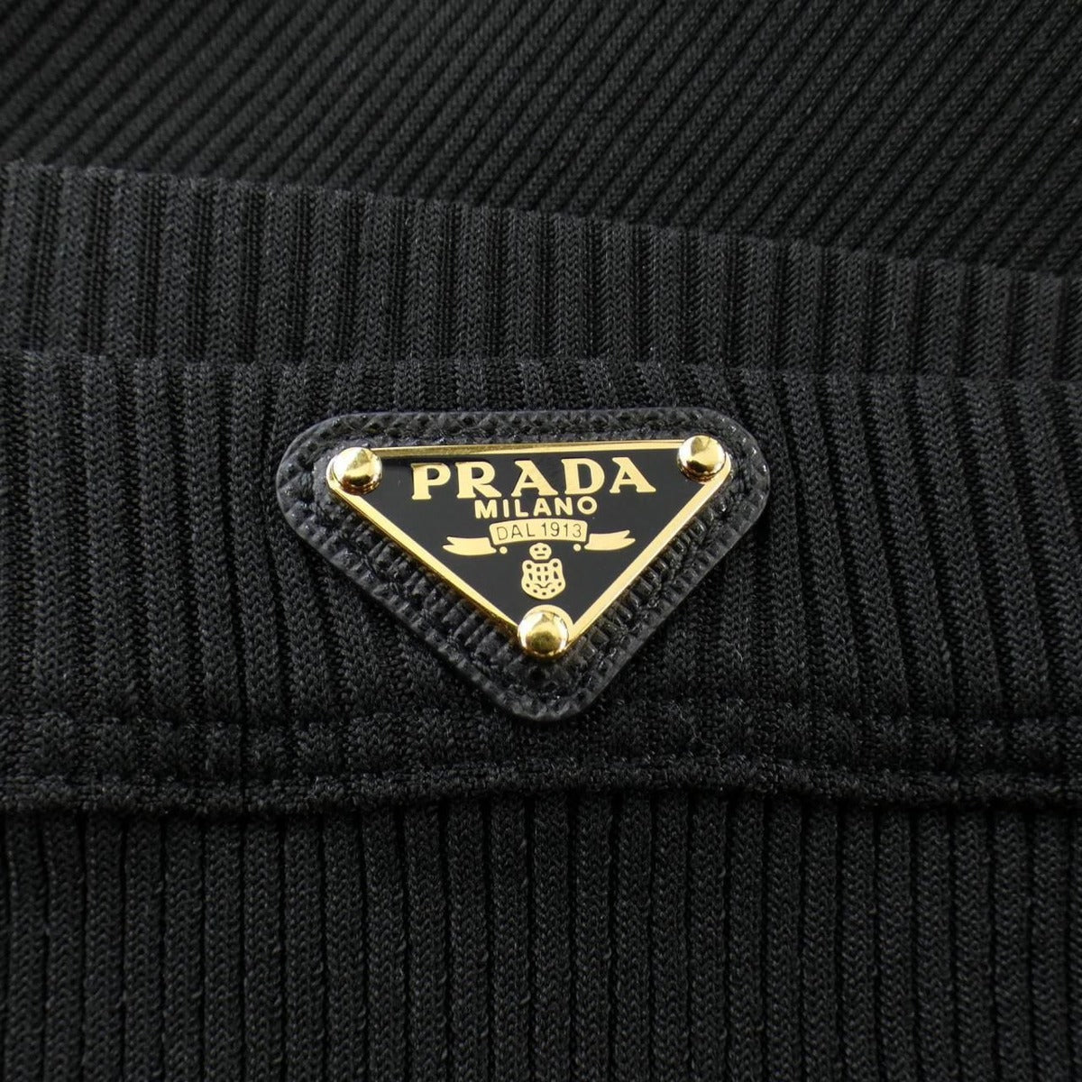 Prada Triangle Logo Skirt Black Translucency — view 7