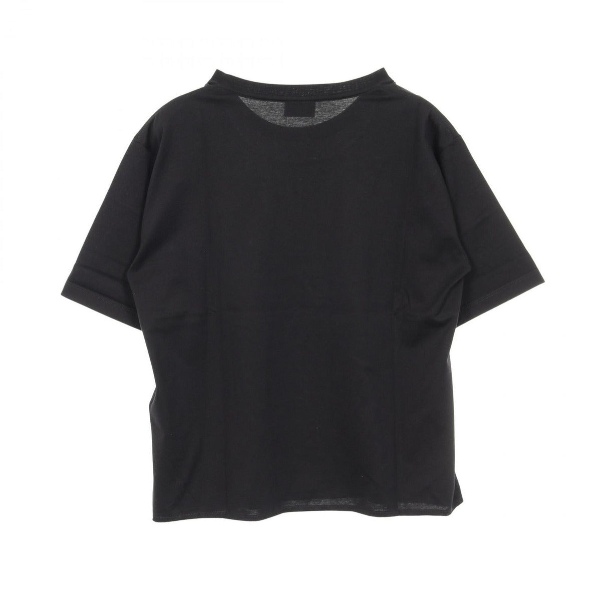 Saint Laurent Paris Top Mini Logo Black Cotton T-Shirt — view 2