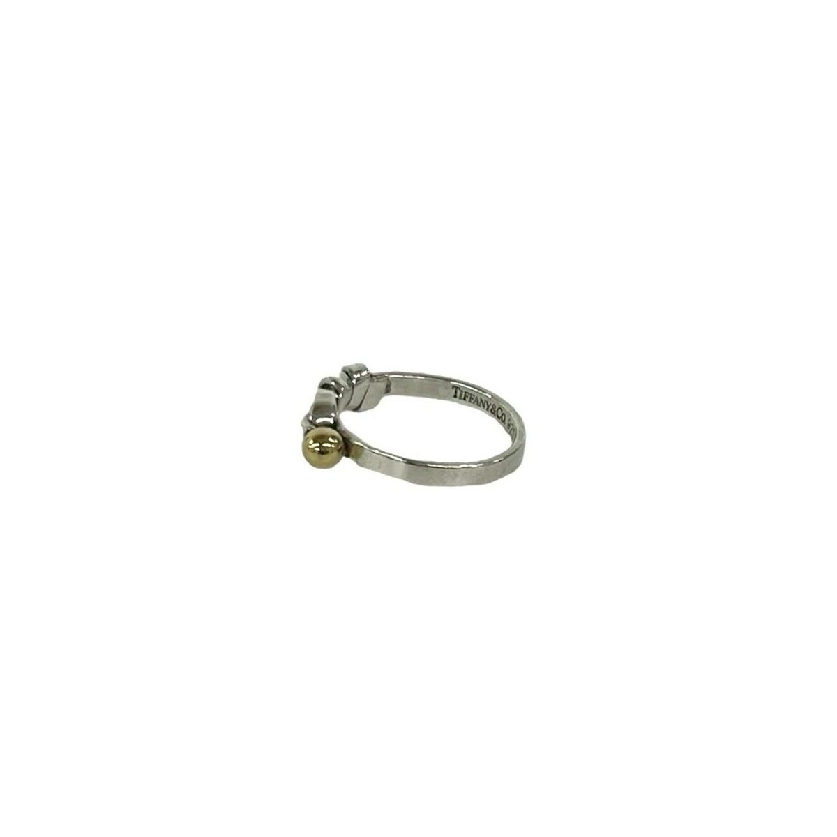 Tiffany & Co Love Knot Ring 18k Silver Yellow Gold — view 5