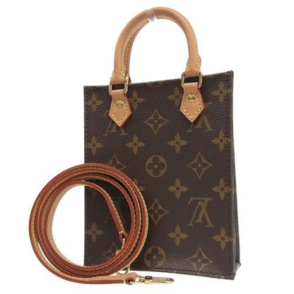 Louis Vuitton Monogram Petite Sac Plat Shoulder Bag