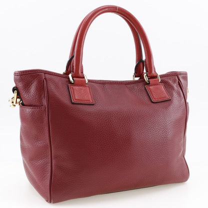 Loewe 2WAY Shoulder PIEL Vacuna Cowhide 318.32c86 Leather Red Ladies Handbag
