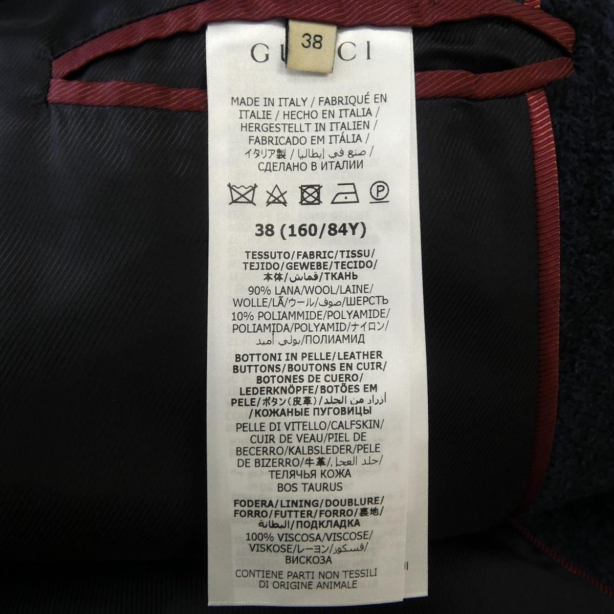 Gucci Coat Navy 38 — view 3