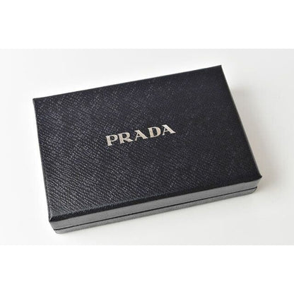 Prada Key Ring Holder Bag Charm Logo 2 Pp154 070 F0002 Nero Black — view 4