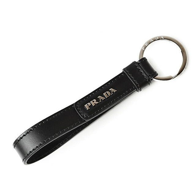 Prada Key Ring Holder Bag Charm Logo 2 Pp154 070 F0002 Nero Black