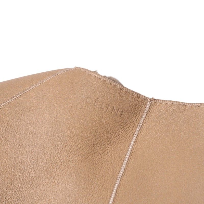 Celine Coat Size 36 《phoebe Period》 Mouton Coat Long Coat Reversible Collarless