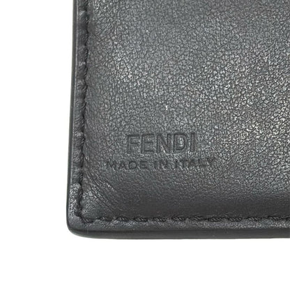 Fendi Long Wallet Bag Bugs 7m0186 Black Leather