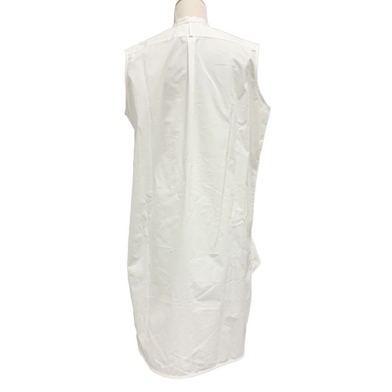 Loewe Dress Cotton White Shirt Sleeveless