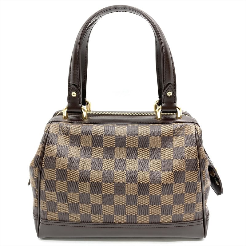 Louis Vuitton Knightsbridge Handbag Damier Ebène N51201 Brown Gold Hardware