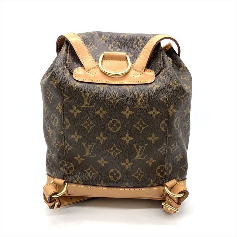 Louis Vuitton Montsourismm Backpack Monogram Canvas M51136 Brown Gold Hardware