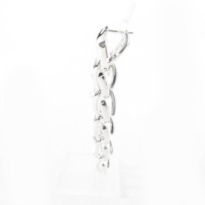 Tiffany & Co. Forge Drop Link Earrings Silver — view 2