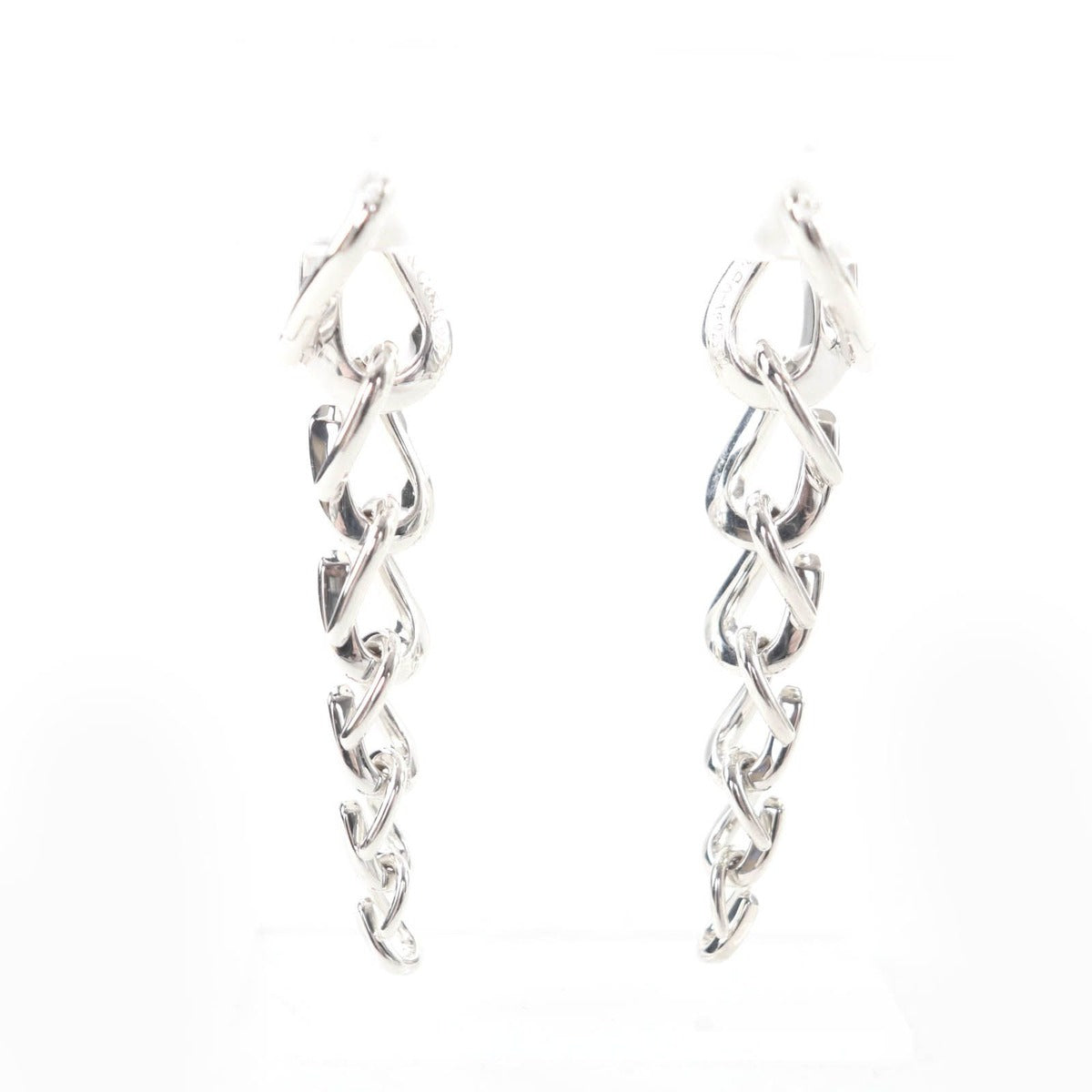 Tiffany & Co. Forge Drop Link Earrings Silver — view 3