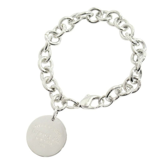 Tiffany & Co Polished Return to Round Bracelet Chain Silver