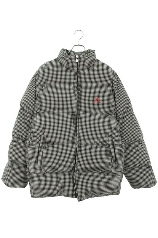 Balenciaga 681440 Tlo36 Logo Embroidered Chuck Pattern Down Jacket Men's S