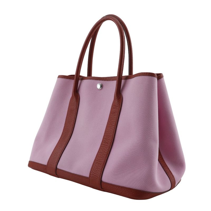 Hermes Garden Party PM Toile Officier Pink/red Y Ladies Tote Bag