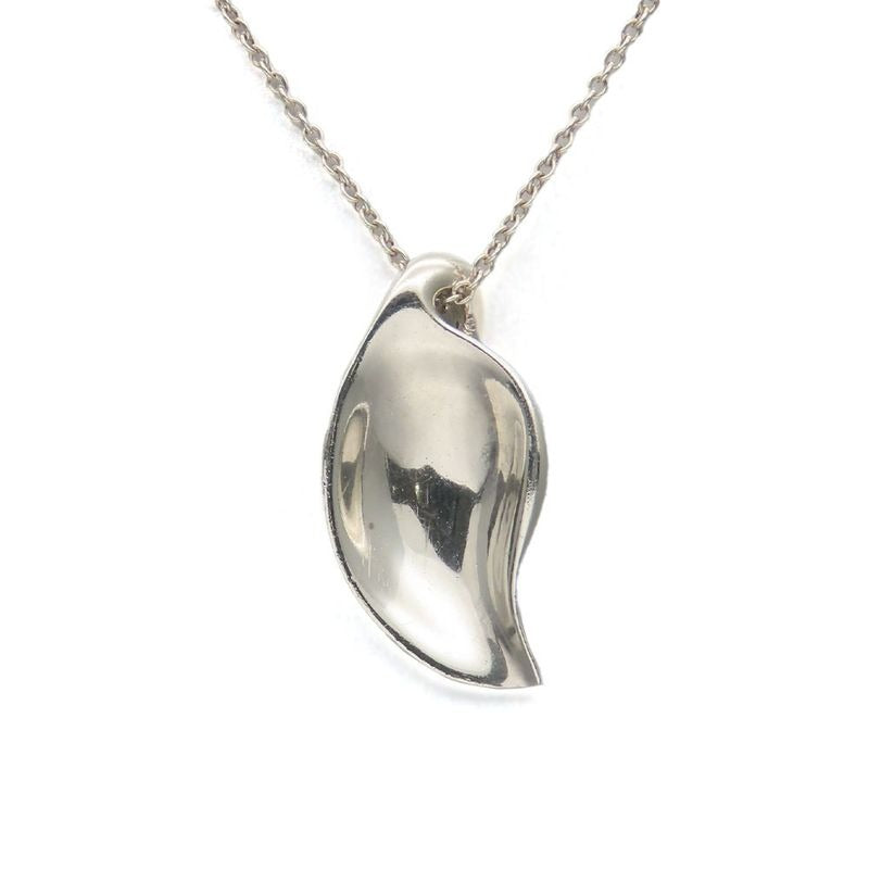 Tiffany & Co Necklace Leaf Motif 925 Silver 3.4 g Elsa Peretti