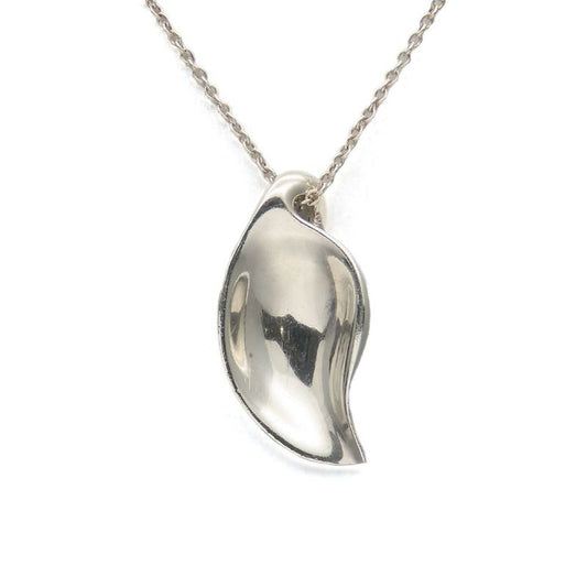 Tiffany & Co Necklace Leaf Motif 925 Silver 3.4 g Elsa Peretti
