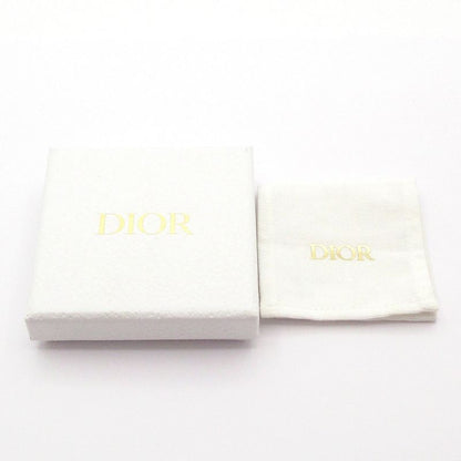 Dior/christian Dior Earrings Petite CD Logo Earrings Gold And White CD Motif