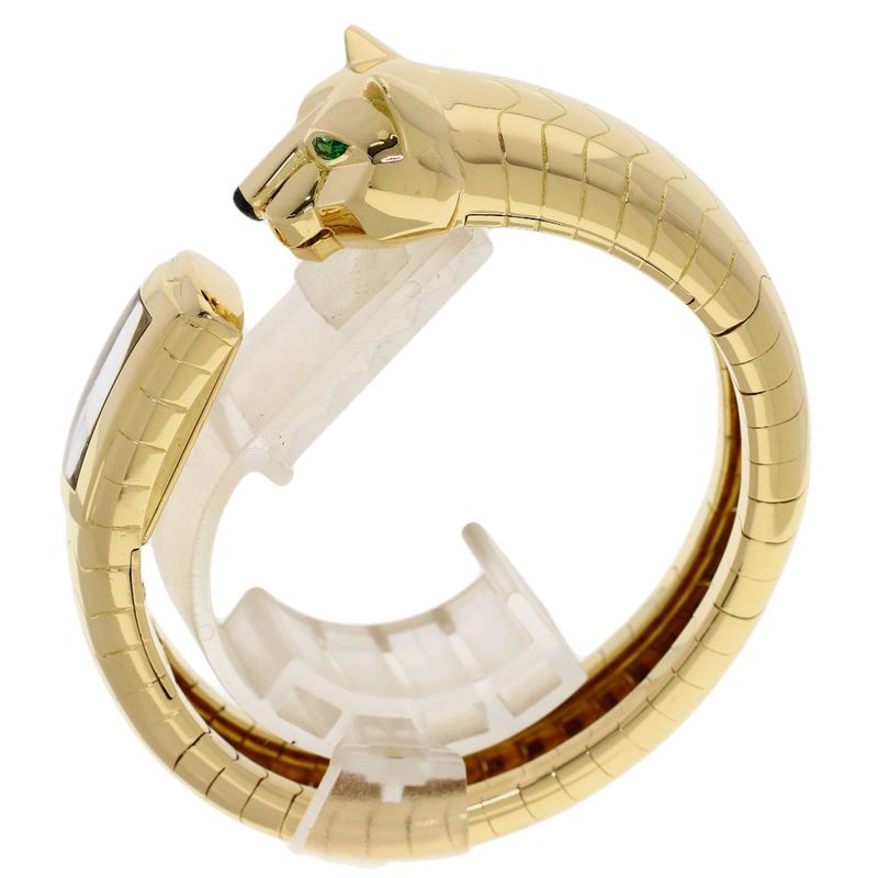 Cartier Panthère Lacarda Bangle Watch 18K Yellow Gold Ladies