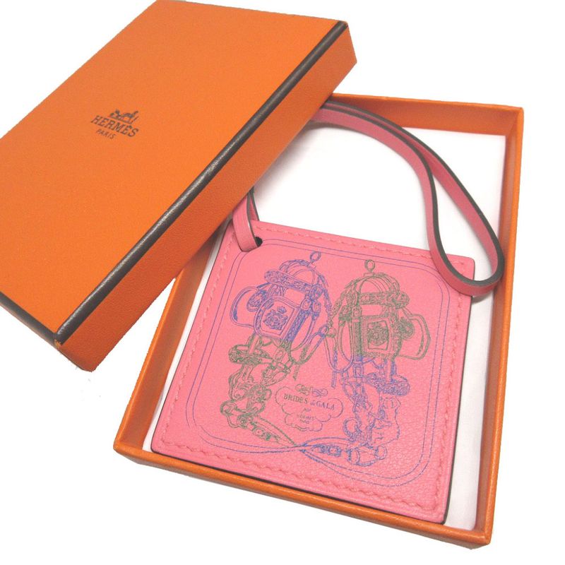 Hermes Careno Brides De GALA Vosuift Rose Eté Bag Charm Key Holder 1867 Hermes