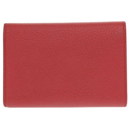 Louis Vuitton Portefeuille Capucino Compact M62158 Leather Red Trifold Wallet