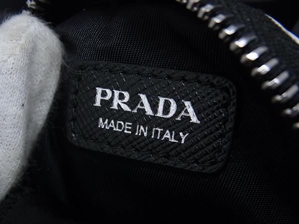 Prada 1zt016 Tessuto Nylon Cell Phone Shoulder Phone Holder Multi-case White